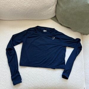 Gymshark Dark Blue Athletic Crop Top